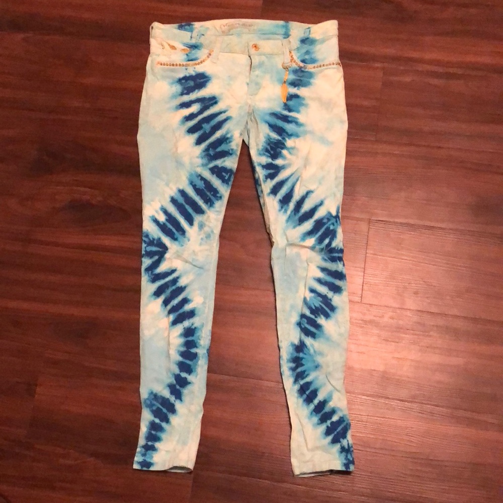 The dye robin jeans, worn once